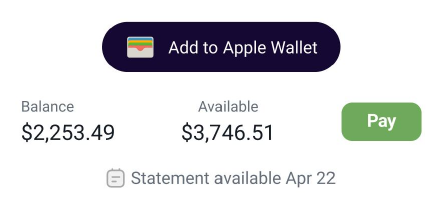 Financial information and payment action before redesign